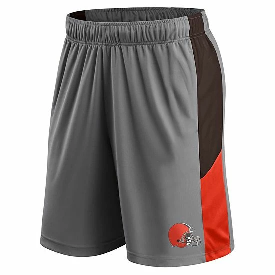 Men's Fanatics Branded Gray Cleveland Browns Rush Shorts Men's Fanatics Branded Gray Cleveland Browns Rush Shorts -Metaverse shop unnamed file 29302
