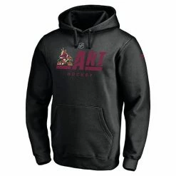 Men's Fanatics Branded Black Arizona Coyotes Authentic Pro Secondary Logo Pullover Hoodie -Metaverse shop unnamed file 29384