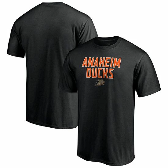Men's Fanatics Branded Black Anaheim Ducks Big & Tall Game Day Stack T-Shirt 3 Men's Fanatics Branded Black Anaheim Ducks Big & Tall Game Day Stack T-Shirt