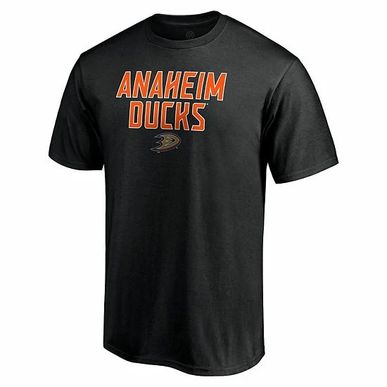 Men's Fanatics Branded Black Anaheim Ducks Big & Tall Game Day Stack T-Shirt 5 Men's Fanatics Branded Black Anaheim Ducks Big & Tall Game Day Stack T-Shirt - Image 3