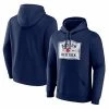 Men's Fanatics Branded Navy Boston Red Sox Hometown Collection Welcome Sign Fitted Pullover Hoodie