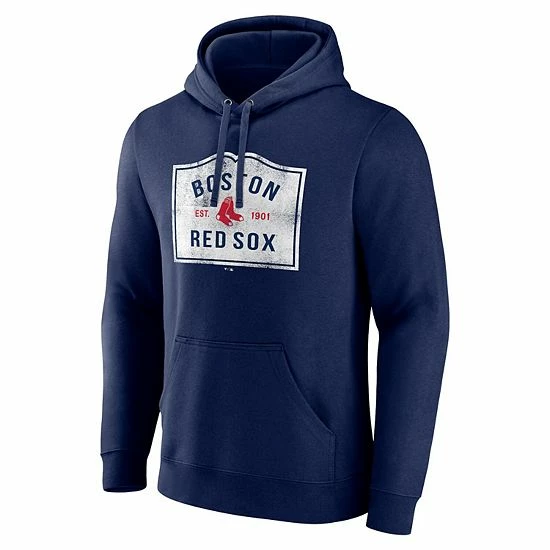 Men's Fanatics Branded Navy Boston Red Sox Hometown Collection Welcome Sign Fitted Pullover Hoodie 5 Men's Fanatics Branded Navy Boston Red Sox Hometown Collection Welcome Sign Fitted Pullover Hoodie - Image 3