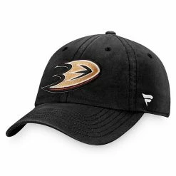Men's Fanatics Branded Black Anaheim Ducks Core Primary Logo Adjustable Hat