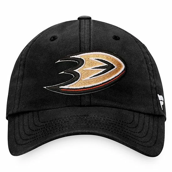 Men's Fanatics Branded Black Anaheim Ducks Core Primary Logo Adjustable Hat - Image 2