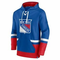 Men's Fanatics Branded Blue New York Rangers First Battle Power Play Pullover Hoodie -Metaverse shop unnamed file 29454