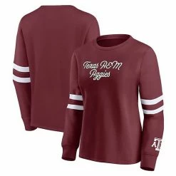 Women's Fanatics Branded Maroon Texas A&M Aggies Home Stretch Pullover Sweatshirt -Metaverse shop unnamed file 29457