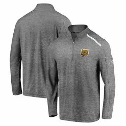 Men's Fanatics Branded Heathered Gray Boston Bruins Special Edition Quarter-Zip Jacket