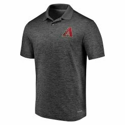 Men's Fanatics Branded Charcoal Arizona Diamondbacks Standard Bearer Space Dye Polo -Metaverse shop unnamed file 29710