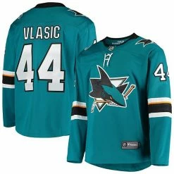 Men's Fanatics Branded Marc-Edouard Vlasic Teal San Jose Sharks Breakaway Home Player Jersey -Metaverse shop unnamed file 29779