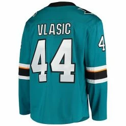 Men's Fanatics Branded Marc-Edouard Vlasic Teal San Jose Sharks Breakaway Home Player Jersey -Metaverse shop unnamed file 29780