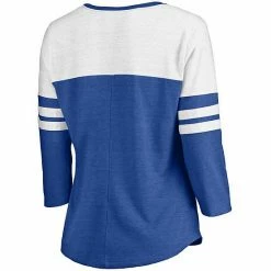 Women's Fanatics Branded Heathered Royal/White New York Mets Official Wordmark 3/4 Sleeve V-Neck T-Shirt 4 Women's Fanatics Branded Heathered Royal/White New York Mets Official Wordmark 3/4 Sleeve V-Neck T-Shirt -Metaverse shop unnamed file 2982