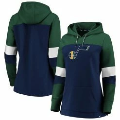 Women's Fanatics Branded Navy/Green Utah Jazz Iconic Heavy Block Pullover Hoodie 3 Women's Fanatics Branded Navy/Green Utah Jazz Iconic Heavy Block Pullover Hoodie -Metaverse shop unnamed file 29830