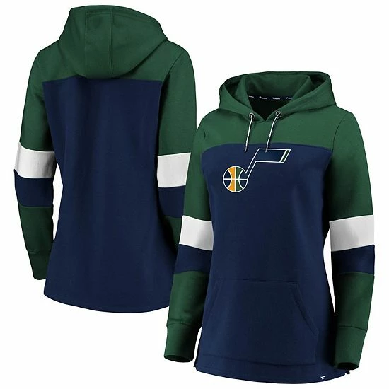 Women's Fanatics Branded Navy/Green Utah Jazz Iconic Heavy Block Pullover Hoodie Women's Fanatics Branded Navy/Green Utah Jazz Iconic Heavy Block Pullover Hoodie -Metaverse shop unnamed file 29830