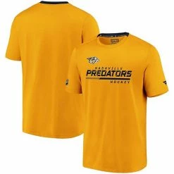 Men's Fanatics Branded Gold Nashville Predators Authentic Pro Locker Room Performance T-Shirt -Metaverse shop unnamed file 29836