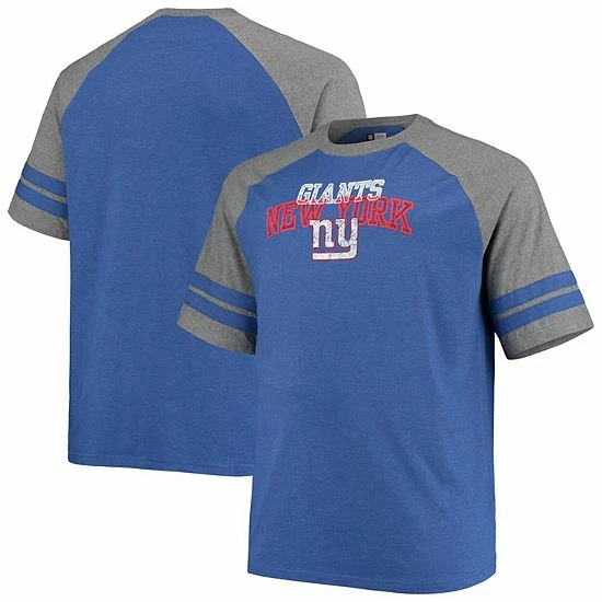 Men's Fanatics Branded Royal/Heathered Gray New York Giants Big & Tall Two-Stripe Tri-Blend Raglan T-Shirt Men's Fanatics Branded Royal/Heathered Gray New York Giants Big & Tall Two-Stripe Tri-Blend Raglan T-Shirt -Metaverse shop unnamed file 2991