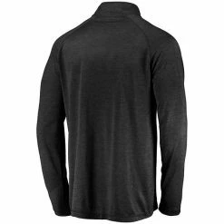 Men's Fanatics Branded Black Miami Marlins Iconic Striated Primary Logo Raglan Quarter-Zip Pullover Jacket -Metaverse shop unnamed file 29921