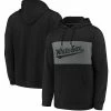 Men's Fanatics Branded Black/Ash Chicago White Sox True Classics Team Faux Cashmere Pullover Hoodie