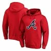 Men's Fanatics Branded Red Atlanta Braves Official Logo Pullover Hoodie