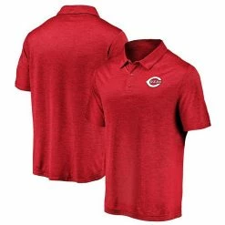 Men's Fanatics Branded Red Cincinnati Reds Iconic Striated Primary Logo Polo -Metaverse shop unnamed file 30048