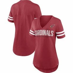 Women's Fanatics Branded Cardinal Arizona Cardinals Speed Tested V-Neck T-Shirt -Metaverse shop unnamed file 30056