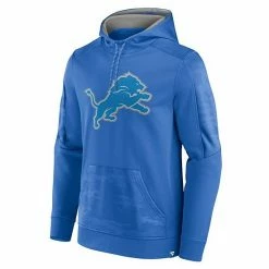 Men's Fanatics Branded Blue Detroit Lions On The Ball Pullover Hoodie -Metaverse shop unnamed file 30069