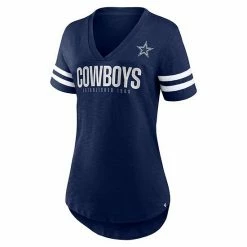 Women's Fanatics Branded Navy Dallas Cowboys Speed Tested V-Neck T-Shirt -Metaverse shop unnamed file 30073