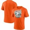 Men's Fanatics Branded Heathered Orange Miami Dolphins End Around Tri-Blend T-Shirt -Metaverse shop unnamed file 30079