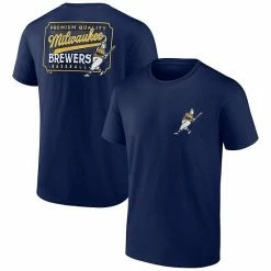 Men's Fanatics Branded Navy Milwaukee Brewers Iconic Bring It T-Shirt -Metaverse shop unnamed file 30113