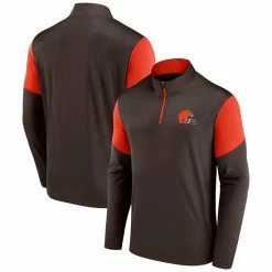 Men's Fanatics Branded Brown/Orange Cleveland Browns Primary Logo Quarter-Zip Jacket 3 Men's Fanatics Branded Brown/Orange Cleveland Browns Primary Logo Quarter-Zip Jacket -Metaverse shop unnamed file 30121