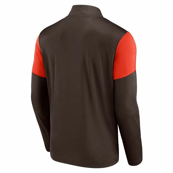 Men's Fanatics Branded Brown/Orange Cleveland Browns Primary Logo Quarter-Zip Jacket Men's Fanatics Branded Brown/Orange Cleveland Browns Primary Logo Quarter-Zip Jacket -Metaverse shop unnamed file 30123