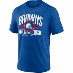 Men's Fanatics Branded Heathered Royal Cleveland Browns Americana Tri-Blend T-Shirt 3 Men's Fanatics Branded Heathered Royal Cleveland Browns Americana Tri-Blend T-Shirt -Metaverse shop unnamed file 30185