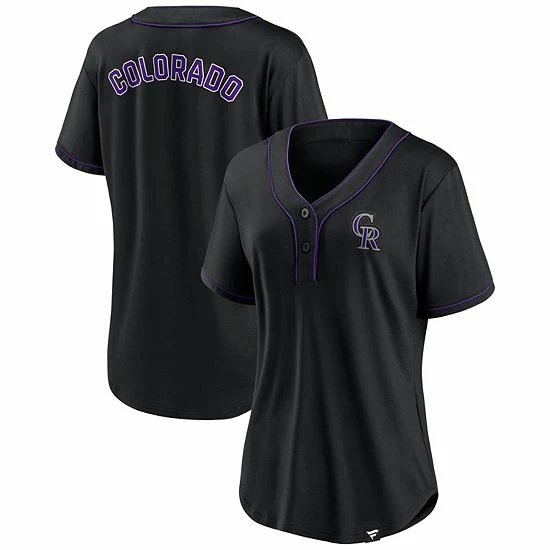 Women's Fanatics Branded Black/Purple Colorado Rockies Iconic Diva T-Shirt Women's Fanatics Branded Black/Purple Colorado Rockies Iconic Diva T-Shirt -Metaverse shop unnamed file 30187
