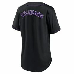 Women's Fanatics Branded Black/Purple Colorado Rockies Iconic Diva T-Shirt 5 Women's Fanatics Branded Black/Purple Colorado Rockies Iconic Diva T-Shirt -Metaverse shop unnamed file 30189