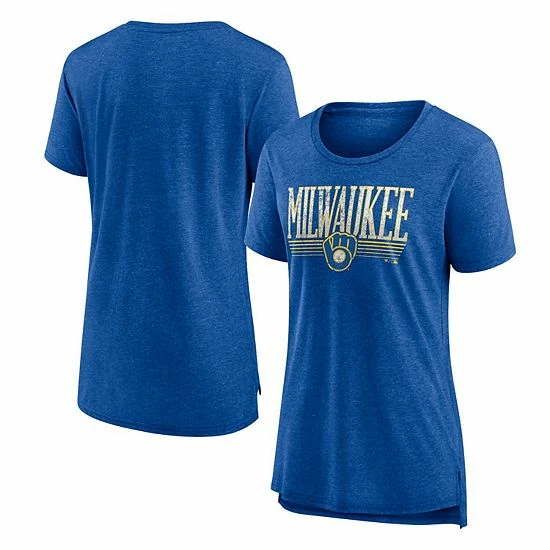 Women's Fanatics Branded Heathered Royal Milwaukee Brewers Cooperstown Collection True Classics Tri-Blend T-Shirt Women's Fanatics Branded Heathered Royal Milwaukee Brewers Cooperstown Collection True Classics Tri-Blend T-Shirt -Metaverse shop unnamed file 30194