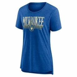Women's Fanatics Branded Heathered Royal Milwaukee Brewers Cooperstown Collection True Classics Tri-Blend T-Shirt 4 Women's Fanatics Branded Heathered Royal Milwaukee Brewers Cooperstown Collection True Classics Tri-Blend T-Shirt -Metaverse shop unnamed file 30196