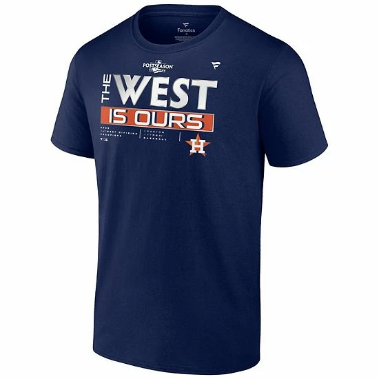 Men's Fanatics Branded Navy Houston Astros 2022 AL West Division Champions Locker Room T-Shirt 5 Men's Fanatics Branded Navy Houston Astros 2022 AL West Division Champions Locker Room T-Shirt - Image 3