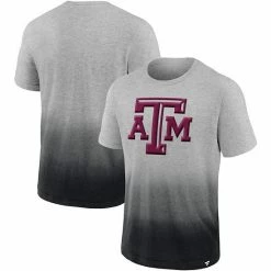 Men's Fanatics Branded Heathered Gray/Black Texas A&M Aggies Team Ombre T-Shirt -Metaverse shop unnamed file 30203
