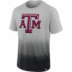 Men's Fanatics Branded Heathered Gray/Black Texas A&M Aggies Team Ombre T-Shirt -Metaverse shop unnamed file 30204