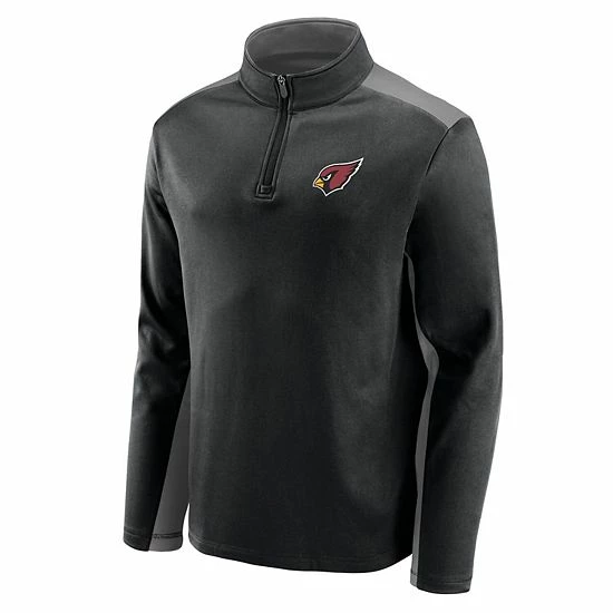 Men's Fanatics Branded Black/Gray Arizona Cardinals Quarter-Zip Jacket Men's Fanatics Branded Black/Gray Arizona Cardinals Quarter-Zip Jacket -Metaverse shop unnamed file 30297