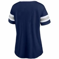 Women's Fanatics Branded Navy Dallas Cowboys Clean Cut Stripe T-Shirt -Metaverse shop unnamed file 30300