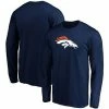 Men's Fanatics Branded Navy Denver Broncos Big & Tall Primary Team Logo Long Sleeve T-Shirt -Metaverse shop unnamed file 30305