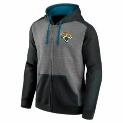 Men's Fanatics Branded Heathered Charcoal/Black Jacksonville Jaguars Expansion Full-Zip Hoodie -Metaverse shop unnamed file 30336
