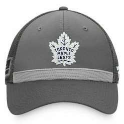 Men's Fanatics Branded Charcoal Toronto Maple Leafs Home Ice Snapback Hat -Metaverse shop unnamed file 30364