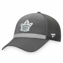 Men's Fanatics Branded Charcoal Toronto Maple Leafs Home Ice Snapback Hat -Metaverse shop unnamed file 30365