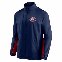 Men's Fanatics Branded Navy Montreal Canadiens Authentic Pro Locker Room Rinkside Full-Zip Jacket -Metaverse shop unnamed file 30441
