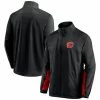 Men's Fanatics Branded Black Calgary Flames Authentic Pro Locker Room Rinkside Full-Zip Jacket