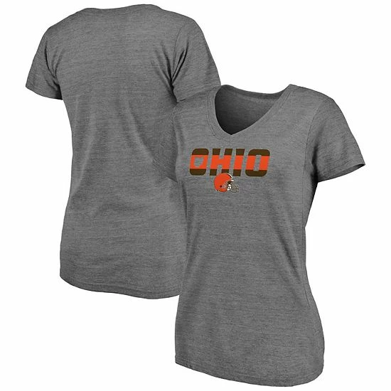 Women's Fanatics Branded Heathered Gray Cleveland Browns Hometown V-Neck Tri-Blend T-Shirt Women's Fanatics Branded Heathered Gray Cleveland Browns Hometown V-Neck Tri-Blend T-Shirt -Metaverse shop unnamed file 30515