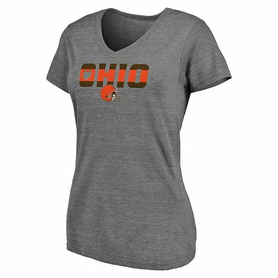 Women's Fanatics Branded Heathered Gray Cleveland Browns Hometown V-Neck Tri-Blend T-Shirt Women's Fanatics Branded Heathered Gray Cleveland Browns Hometown V-Neck Tri-Blend T-Shirt -Metaverse shop unnamed file 30517