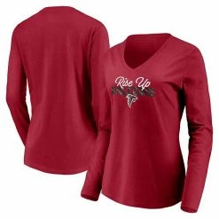 Women's Fanatics Branded Red Atlanta Falcons Highly Valued Long Sleeve V-Neck T-Shirt 6 Women's Fanatics Branded Red Atlanta Falcons Highly Valued Long Sleeve V-Neck T-Shirt -Metaverse shop unnamed file 30544