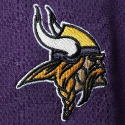 Men's Fanatics Branded Purple/Gold Minnesota Vikings Big & Tall Polyester Quarter-Zip Raglan Jacket -Metaverse shop unnamed file 30560